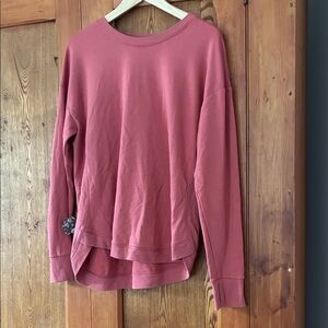 10/25$ 🧁 Women's Rose Pink Long-Sleeve Pullover Top